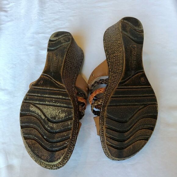 Patrizia by Spring Step Wedge Sandals earth tones comfort in sole Size 7 - Picture 5 of 7